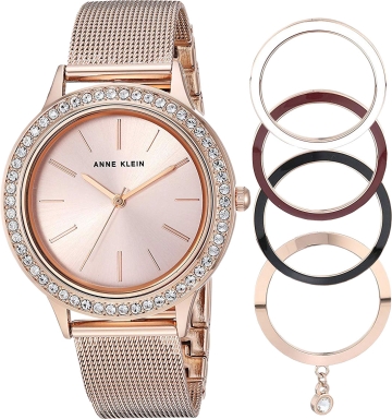 Часы Anne Klein Crystal Bezel Set  3166INST